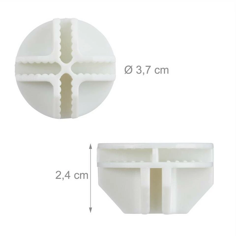 relaxdays Steckregal »Verbindungsstücke für Steckregalsystem«, Weiß Schwarz, Weiß 4 relaxdays Steckregal »Verbindungsstücke für Steckregalsystem«, Weiß Schwarz, Weiß – Bild 4