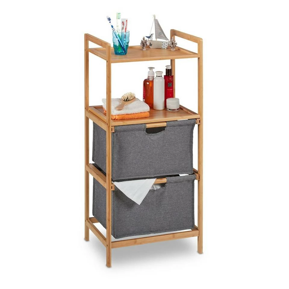 relaxdays Standregal »Badregal mit Wäschekörben« 1 relaxdays Standregal »Badregal mit Wäschekörben«