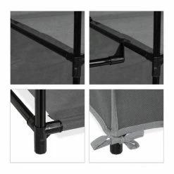 relaxdays Stoffschrank »Stoffschrank mit Kleiderstange« Anthrazit -Deutschland Möbel Verkäufe 2024 17b40065 6bf0 55d9 a222 7784a393a3b0