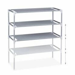 relaxdays Schuhregal »Schuhregal Stecksystem 4 Ebenen«, Grau Schwarz -Deutschland Möbel Verkäufe 2024 17ca21a7 e2c8 5693 9b40 61a64b1bfb5d