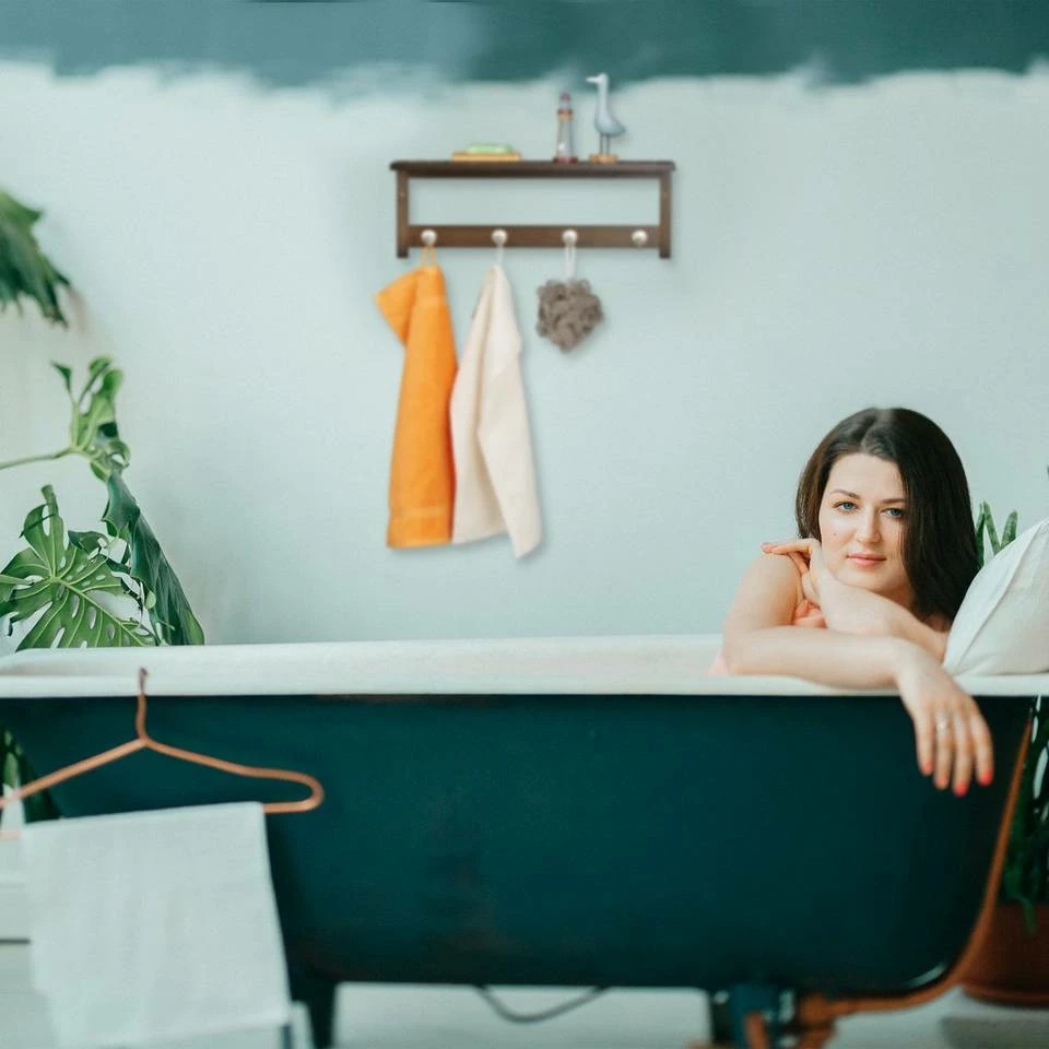 relaxdays Wandregal »Wandregal mit 4 Haken« 3 relaxdays Wandregal »Wandregal mit 4 Haken« – Bild 3