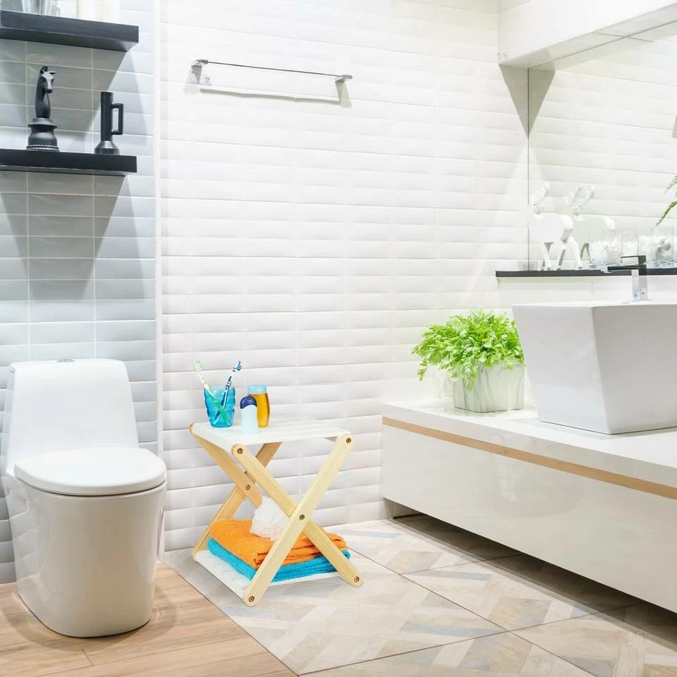 relaxdays Badregal »Badregal aus Holz« 2 relaxdays Badregal »Badregal aus Holz« – Bild 2