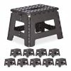 relaxdays Tritthocker »10 x Klapphocker faltbar M dunkelgrau«