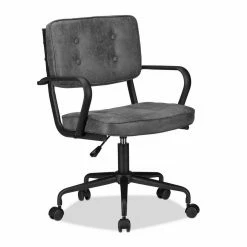 relaxdays Drehstuhl »Bürostuhl Drehstuhl grau«