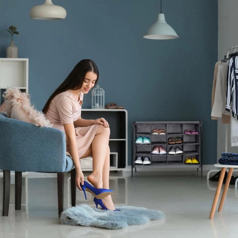 relaxdays Schuhregal »Camping Schuhregal«, Grau 5 relaxdays Schuhregal »Camping Schuhregal«, Grau – Bild 5