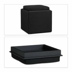 relaxdays Sitzhocker »Sitzhocker mit Stauraum«, Schwarz Grau, Anthrazit, Braun -Deutschland Möbel Verkäufe 2024 19afb031 666e 5218 9a56 cc5956975562