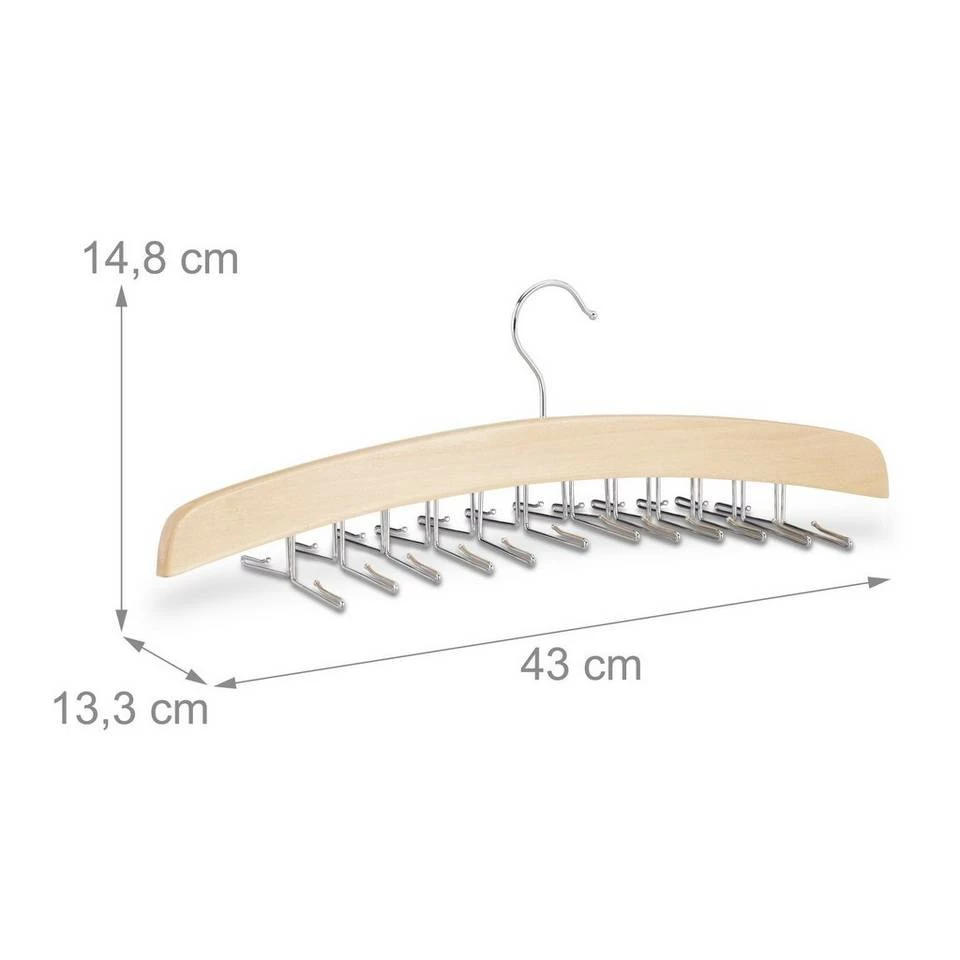 relaxdays Krawattenhalter »2 x Krawattenhalter Holz« 4 relaxdays Krawattenhalter »2 x Krawattenhalter Holz« – Bild 4