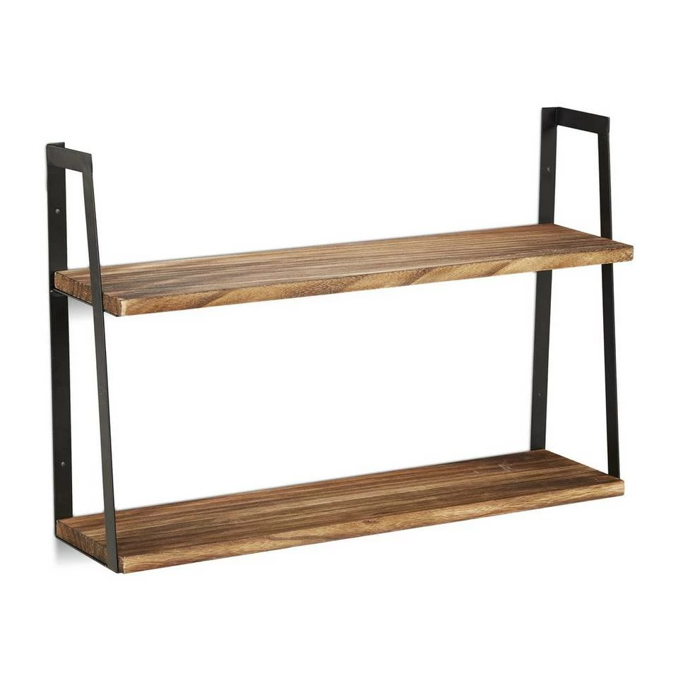 relaxdays Wandregal »Wandregal mit 2 Ablagen« 9 relaxdays Wandregal »Wandregal mit 2 Ablagen« – Bild 9