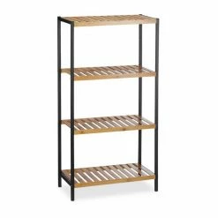 relaxdays Regal »Regal Bambus + Stahl 4 Ablagen« -Deutschland Möbel Verkäufe 2024 1aeede2f d110 5ff0 ad85 bbc092423498