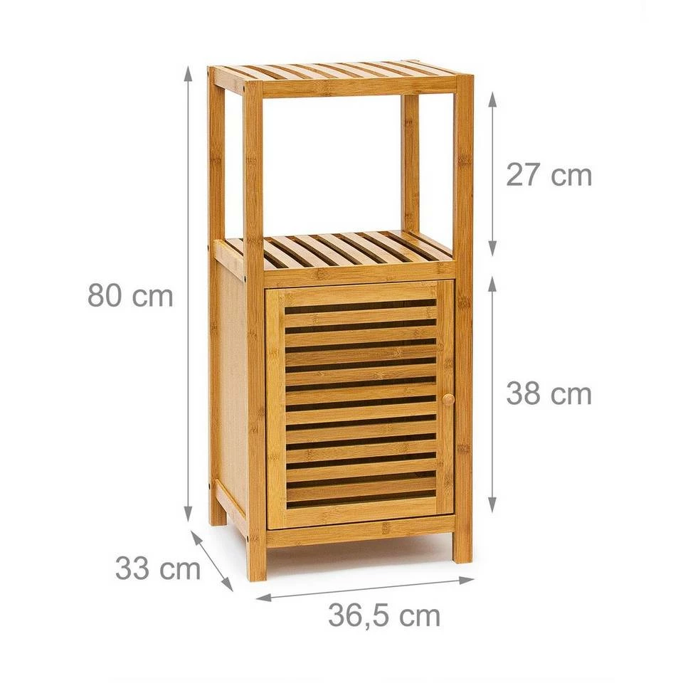 relaxdays Badregal »Badregal Bambus mit Tür«, 3 3 relaxdays Badregal »Badregal Bambus mit Tür«, 3 – Bild 3