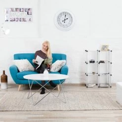 relaxdays Steckregal »Regalsystem 6 Fächer«, Transparent Transparent Schwarz, Wei&szlig;, Schwarz -Deutschland Möbel Verkäufe 2024 1b368ae8 8e04 5870 9356 bad5f66c9ca8