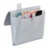 relaxdays Betttasche »Betttasche aus Filz«, hellgrau Wei&szlig;, Anthrazit