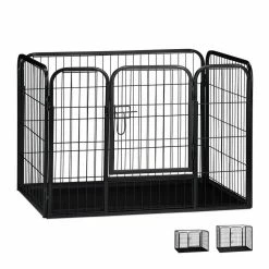 relaxdays Laufstall »Welpenauslauf mit Boden«, M