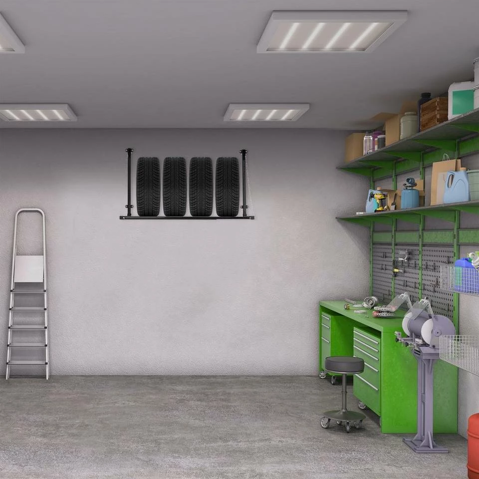 relaxdays Schwerlastregal »Reifenregal Wandmontage« 2 relaxdays Schwerlastregal »Reifenregal Wandmontage« – Bild 2