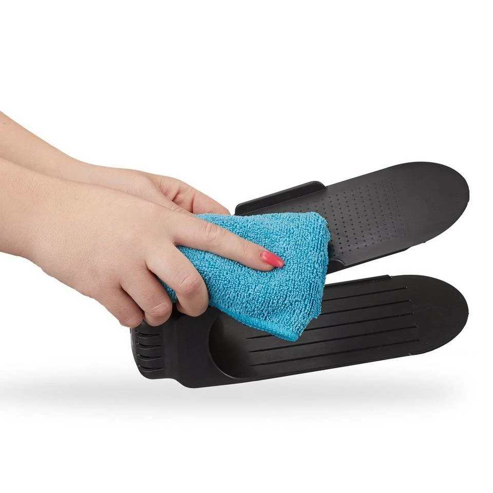 relaxdays Schuhregal »24 x Schuhstapler schwarz« 8 relaxdays Schuhregal »24 x Schuhstapler schwarz« – Bild 8