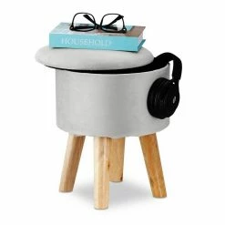 relaxdays Fußhocker »Hocker mit Stauraum aus Samt«, Creme Grau Hellbraun, Anthrazit Hellbraun, Creme Hellbraun, Lila Hellbraun -Deutschland Möbel Verkäufe 2024 1c27fca0 2739 50a5 9940 5aea00b5ca11