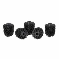 relaxdays Badezimmer-Set »WC Bürstenkopf Ersatz-Set 12 mm D = 8 cm«, Schwarz Wei&szlig;
