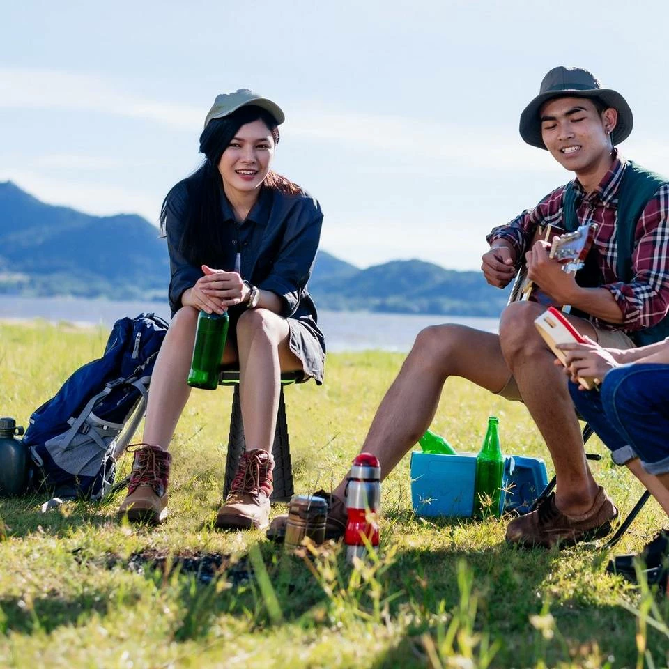 relaxdays Campinghocker »Ausziehbarer Hocker«, Schwarz Schwarz Grün 3 relaxdays Campinghocker »Ausziehbarer Hocker«, Schwarz Schwarz Grün – Bild 3