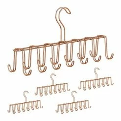relaxdays Gürtelhalter »5 x Gürtelhalter Metall kupfer«