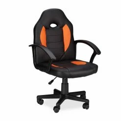 relaxdays Gaming-Stuhl »Gaming Stuhl XR7 aus Kunstleder«, Orange Schwarz Grün, Schwarz Weiß, Schwarz Grau, Schwarz Rot
