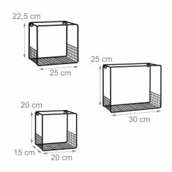 relaxdays Wandregal »Gitter Wandregal im 3er Set«, Schwarz Weiß 12 relaxdays Wandregal »Gitter Wandregal im 3er Set«, Schwarz Weiß -Deutschland Möbel Verkäufe 2024 1ee9ec63 fbd0 5239 916d 72b6d132cab0
