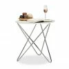relaxdays Beistelltisch »Beistelltisch rund in weiß«, Dia. 60cm