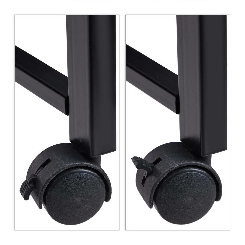 relaxdays Schreibtisch »Schreibtisch klappbar mit Ablagen«, Schwarz / Schwarz Weiß, Braun Schwarz 7 relaxdays Schreibtisch »Schreibtisch klappbar mit Ablagen«, Schwarz / Schwarz Weiß, Braun Schwarz – Bild 7