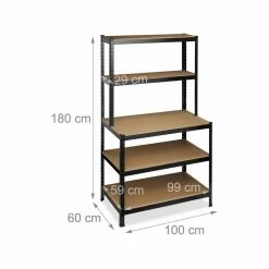 relaxdays Schwerlastregal »2 x Schwerlastregal mit Werkbank schwarz« -Deutschland Möbel Verkäufe 2024 215925e9 b18f 5ead 952b 865cc5aa8c50