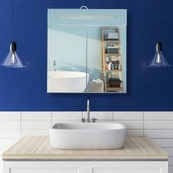 relaxdays Spiegelschrank »LED Spiegelschrank mit 2 Türen« -Deutschland Möbel Verkäufe 2024 22097cfa 3732 5fb2 a9ed 37f63c6079d4