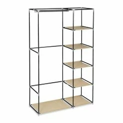 relaxdays Kleiderschrank »Großer Stoffschrank mit Kleiderstange« Beige Schwarz Wei&szlig;, Beige Wei&szlig;, Anthrazit Wei&szlig; -Deutschland Möbel Verkäufe 2024 22be73ef 7179 57cc 96e3 8eb62f6fc17b