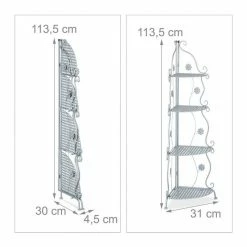 relaxdays Eckregal »Blumenregal Metall«, Silber Gold -Deutschland Möbel Verkäufe 2024 22cde18d e368 5c5f bf2d 5777cf946449