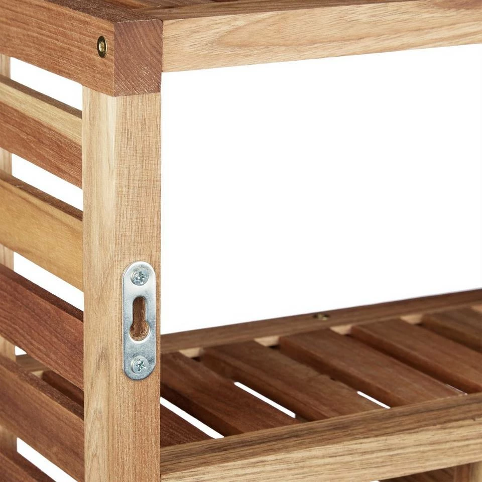 relaxdays Wandregal »Walnuss Wandregal mit 5 Fächern« 6 relaxdays Wandregal »Walnuss Wandregal mit 5 Fächern« – Bild 6