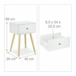 relaxdays Nachttisch »Nachttisch mit 1 Schublade« -Deutschland Möbel Verkäufe 2024 23e3ec1e 9dcb 546d 960c 01739fa9ced8