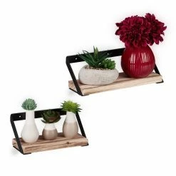 relaxdays Wandregal »Schweberegal 2er-Set«