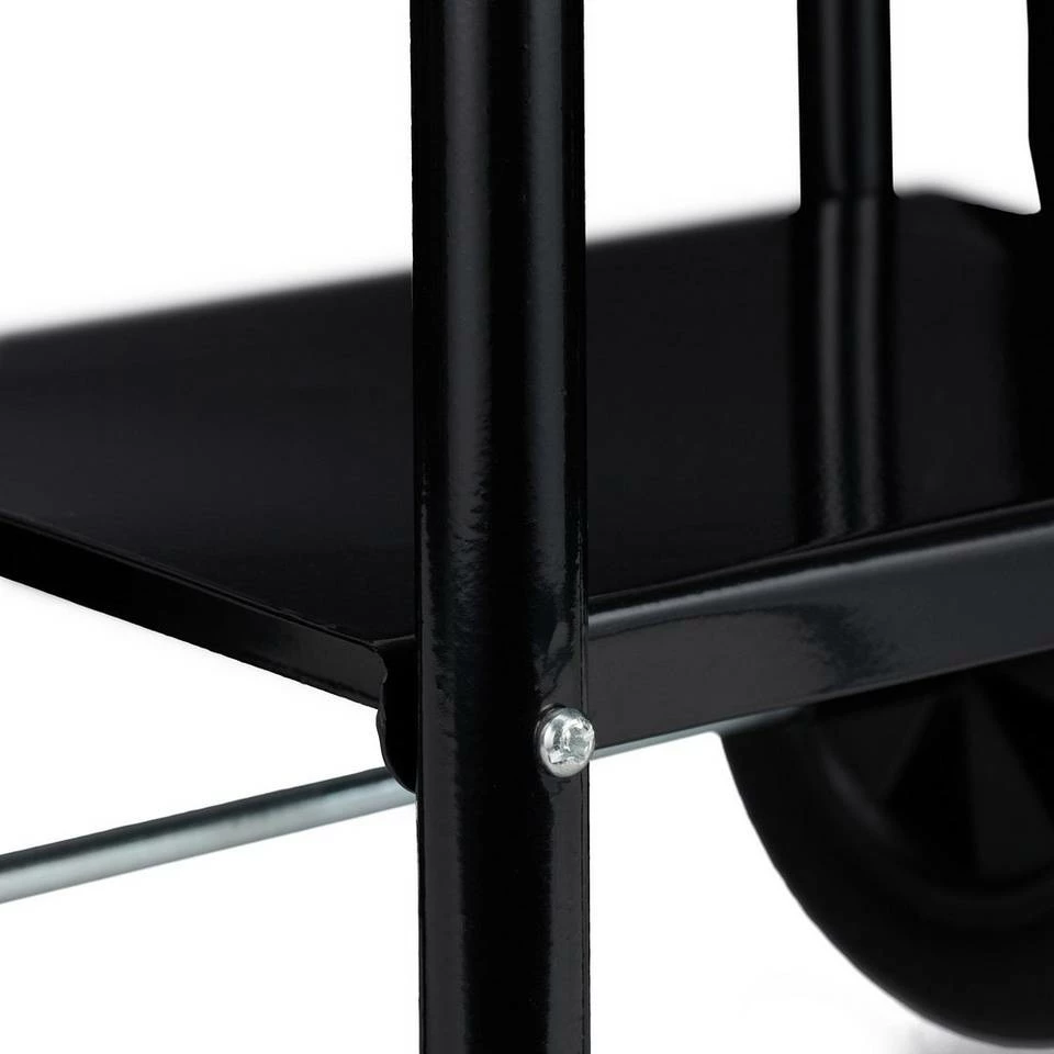 relaxdays Kaminholzregal »Kaminholzwagen mit Rädern«, BxTxH:39x46x89.5 cm 8 relaxdays Kaminholzregal »Kaminholzwagen mit Rädern«, BxTxH:39x46x89.5 cm – Bild 8