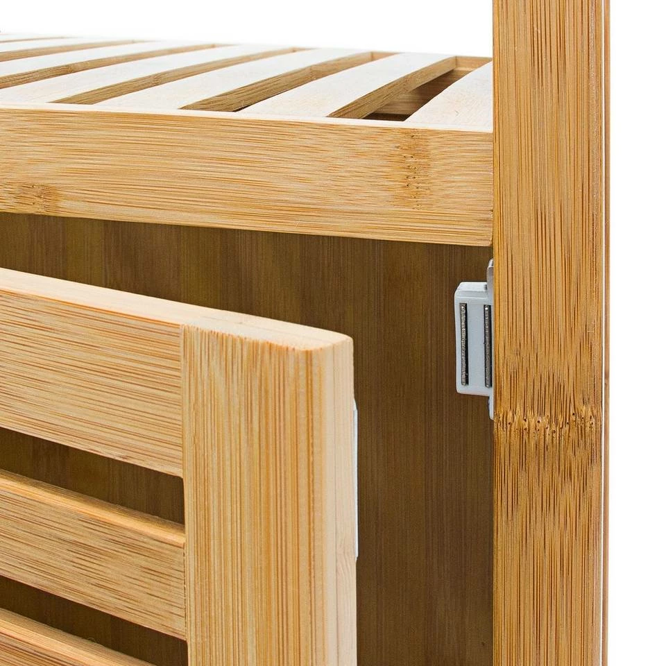 relaxdays Badregal »Badregal Bambus mit Tür«, 3 5 relaxdays Badregal »Badregal Bambus mit Tür«, 3 – Bild 5