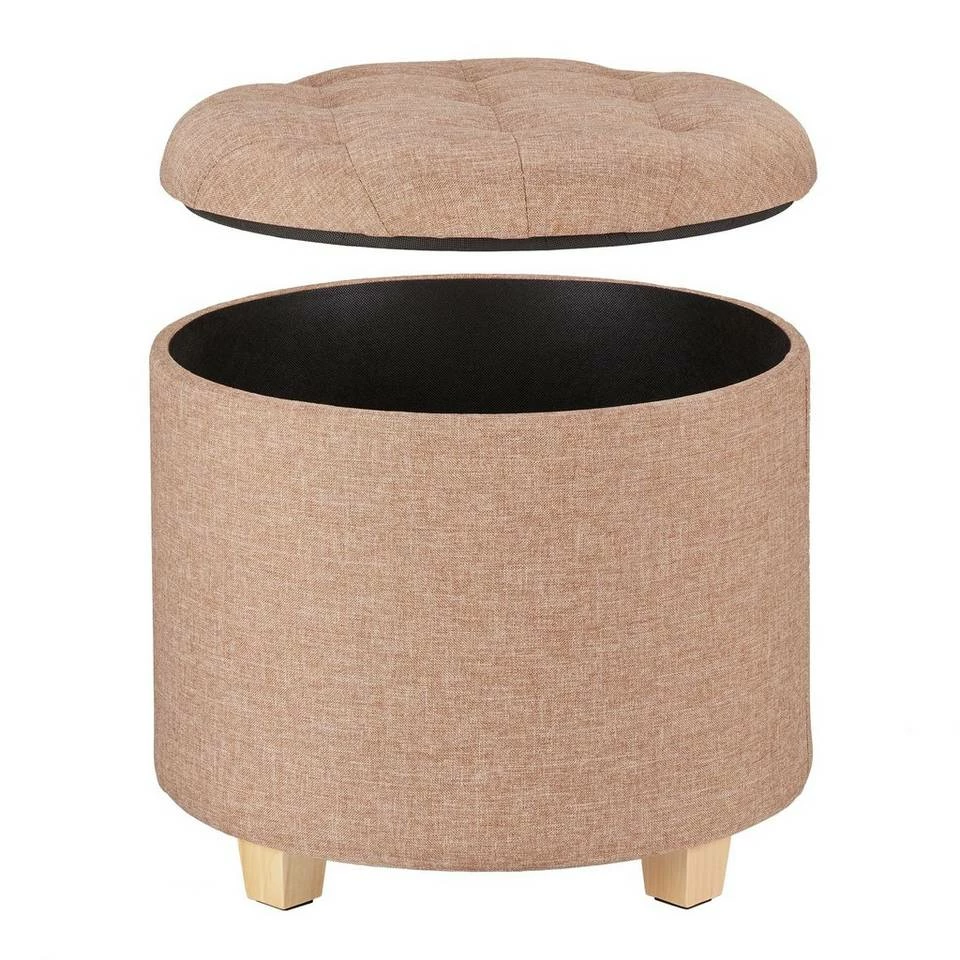 relaxdays Stauraumhocker »Runder Sitzhocker mit Stauraum« 6 relaxdays Stauraumhocker »Runder Sitzhocker mit Stauraum« – Bild 6