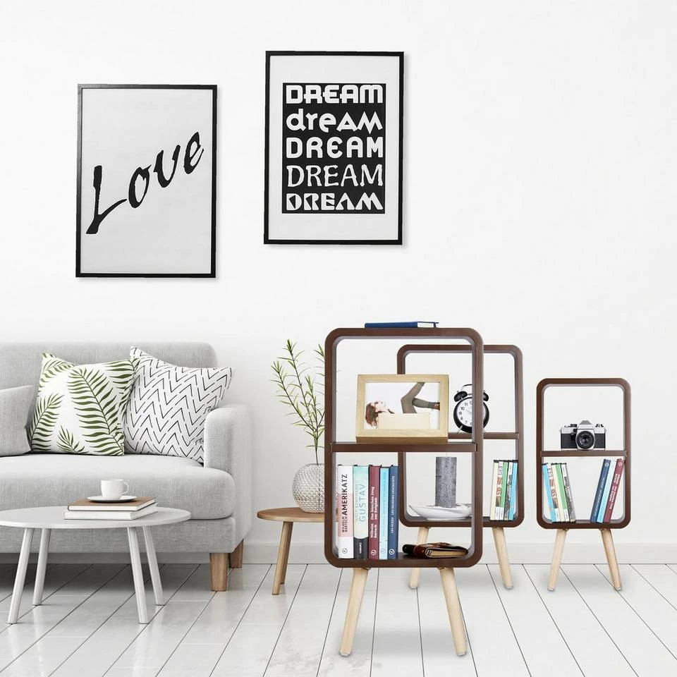 relaxdays Standregal »Standregal 3er Set mit je 2 Fächern«, Braun Lila Hellbraun, Braun Hellbraun, Hellblau Hellbraun, Grün Hellbraun 2 relaxdays Standregal »Standregal 3er Set mit je 2 Fächern«, Braun Lila Hellbraun, Braun Hellbraun, Hellblau Hellbraun, Grün Hellbraun – Bild 2