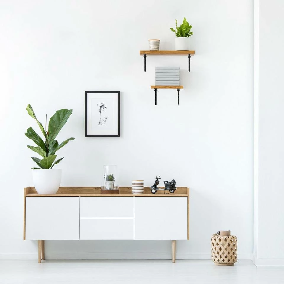 relaxdays Wandregalhalter »8 x Regalwinkel Gusseisen Kette schwarz« 2 relaxdays Wandregalhalter »8 x Regalwinkel Gusseisen Kette schwarz« – Bild 2