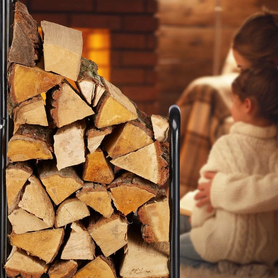 relaxdays Kaminholzregal »Kaminholzwagen Metall«, BxTxH:42.5x41x100 cm 3 relaxdays Kaminholzregal »Kaminholzwagen Metall«, BxTxH:42.5x41x100 cm – Bild 3