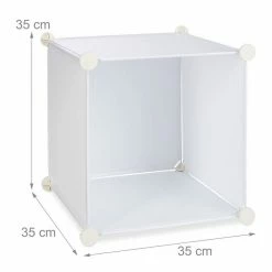 relaxdays Kleiderschrank »Kleiderschrank Stecksystem 12 Fächer« Weiß Schwarz Transparent, Transparent Schwarz, Wei&szlig; -Deutschland Möbel Verkäufe 2024 277fb519 430f 5a23 a34d a3a9cd25ad83