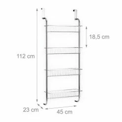 relaxdays Türregal »Hängeregal Chrom« -Deutschland Möbel Verkäufe 2024 27a15f77 0087 5f9c 8a79 127172695be7