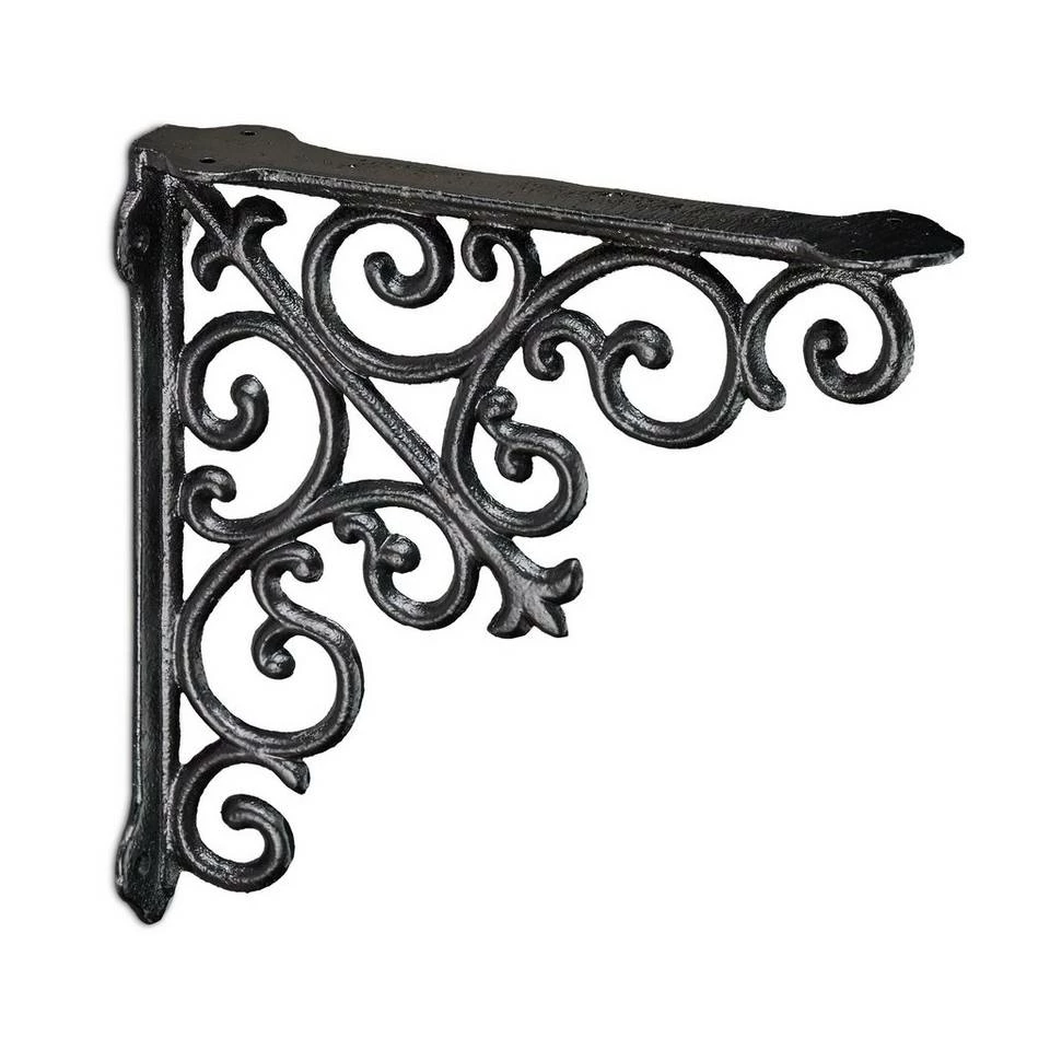 relaxdays Wandregalhalter »2 x Regalwinkel antik schwarz« 8 relaxdays Wandregalhalter »2 x Regalwinkel antik schwarz« – Bild 8