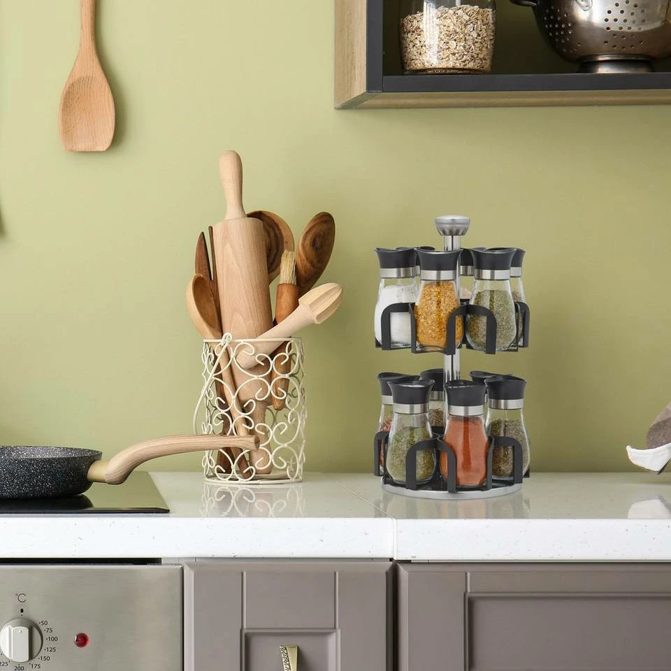 relaxdays Gewürzkarussell »Gewürzkarussell mit 12 Gläsern« 5 relaxdays Gewürzkarussell »Gewürzkarussell mit 12 Gläsern« – Bild 5