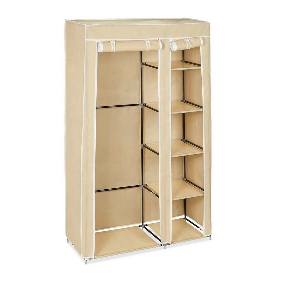 relaxdays Stoffschrank »1 x Stoffschrank mit Kleiderstange beige« 6 relaxdays Stoffschrank »1 x Stoffschrank mit Kleiderstange beige« – Bild 6