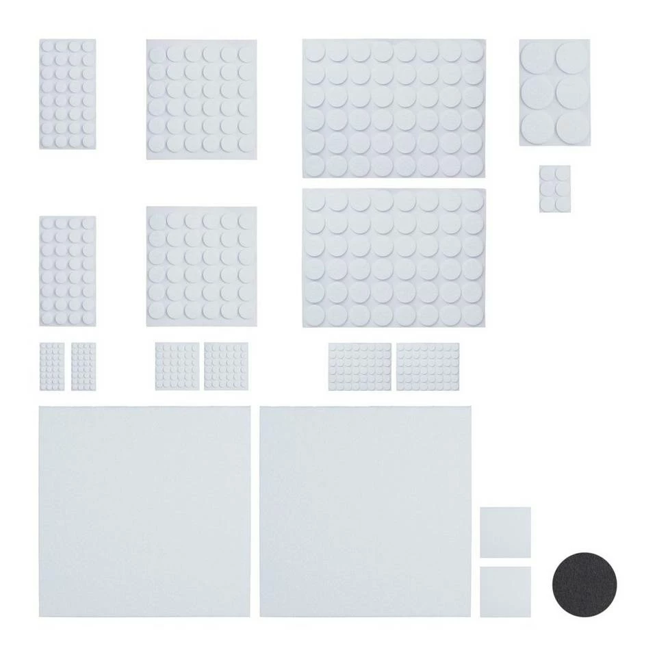 relaxdays Möbelfuß »480 x Filzgleiter weiß« 1 relaxdays Möbelfuß »480 x Filzgleiter weiß«