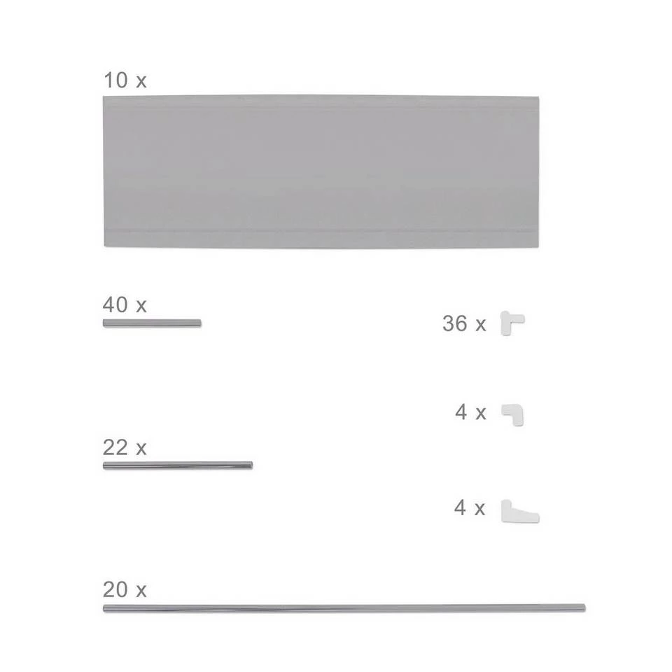 relaxdays Schuhregal »3 x Schuhregal für 50 Paar Schuhe grau« 7 relaxdays Schuhregal »3 x Schuhregal für 50 Paar Schuhe grau« – Bild 7