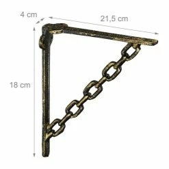 relaxdays Wandregalhalter »10 x Regalwinkel Gusseisen Kette bronze« -Deutschland Möbel Verkäufe 2024 29b3471d 5b4f 5c8a 8744 fda2518d552e