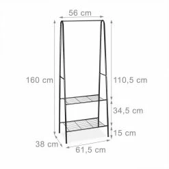 relaxdays Kleiderständer »Kleiderständer 2 Ablagen SANDRA«, Schwarz Hellbraun, Weiß 9 relaxdays Kleiderständer »Kleiderständer 2 Ablagen SANDRA«, Schwarz Hellbraun, Weiß -Deutschland Möbel Verkäufe 2024 2a0281c8 1551 568f 8d04 08f324ffc11d