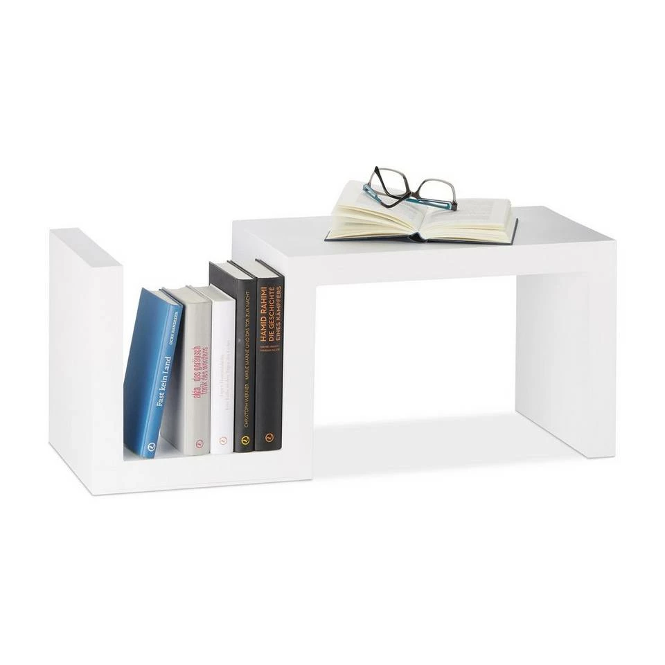 relaxdays Standregal »Standregal Retro in bunten Farben«, Weiß Weiß, Braun, Lila, Schwarz 6 relaxdays Standregal »Standregal Retro in bunten Farben«, Weiß Weiß, Braun, Lila, Schwarz – Bild 6